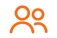 Ícone laranja de grupo de pessoas.png